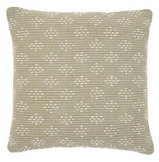 Lanzo Woven Cushion, Sage 45 X 45CM
