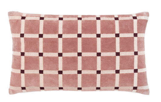 Sana Velvet Cushion, Mauve 50 X 30CM