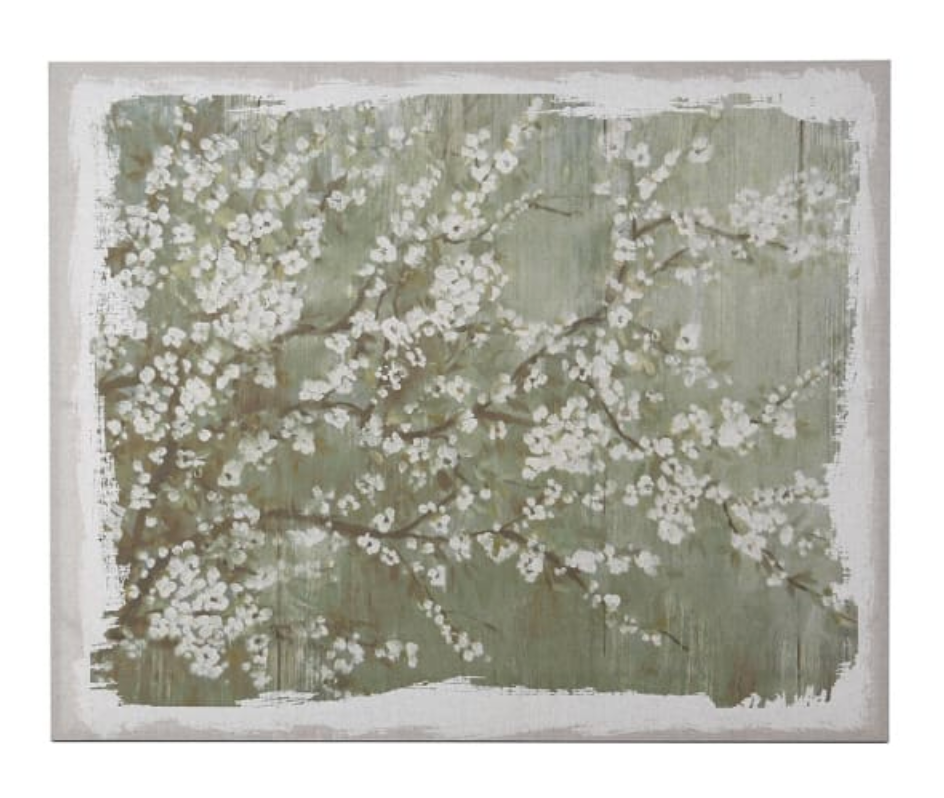 Blossom On Green Canvas, 122 X 152 X 4CM