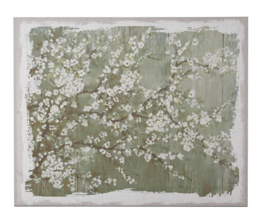 Blossom On Green Canvas, 122 X 152 X 4CM