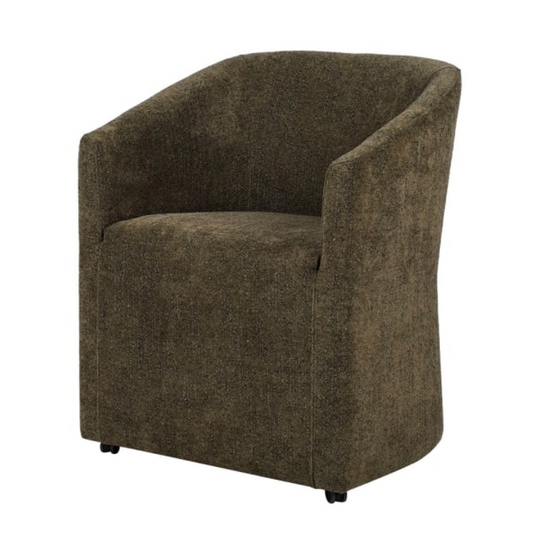 Moss Green Tub Chair, 80 X 65 X 65 CM