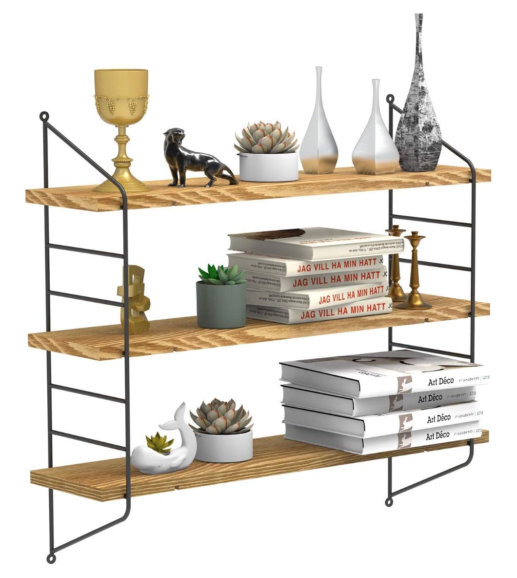 3 tier floating Wall Shelf Unit