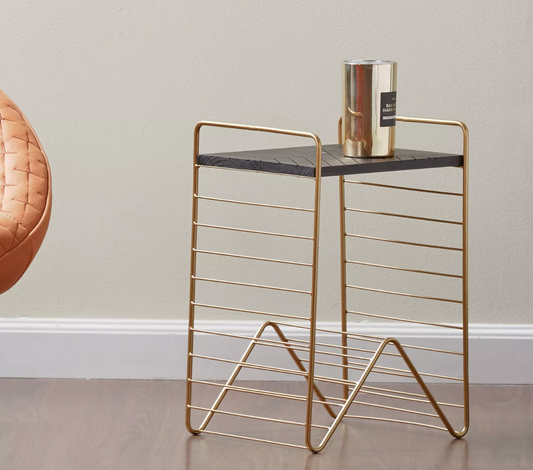 Marble Top Side Table 50 X 34 X 30 CM