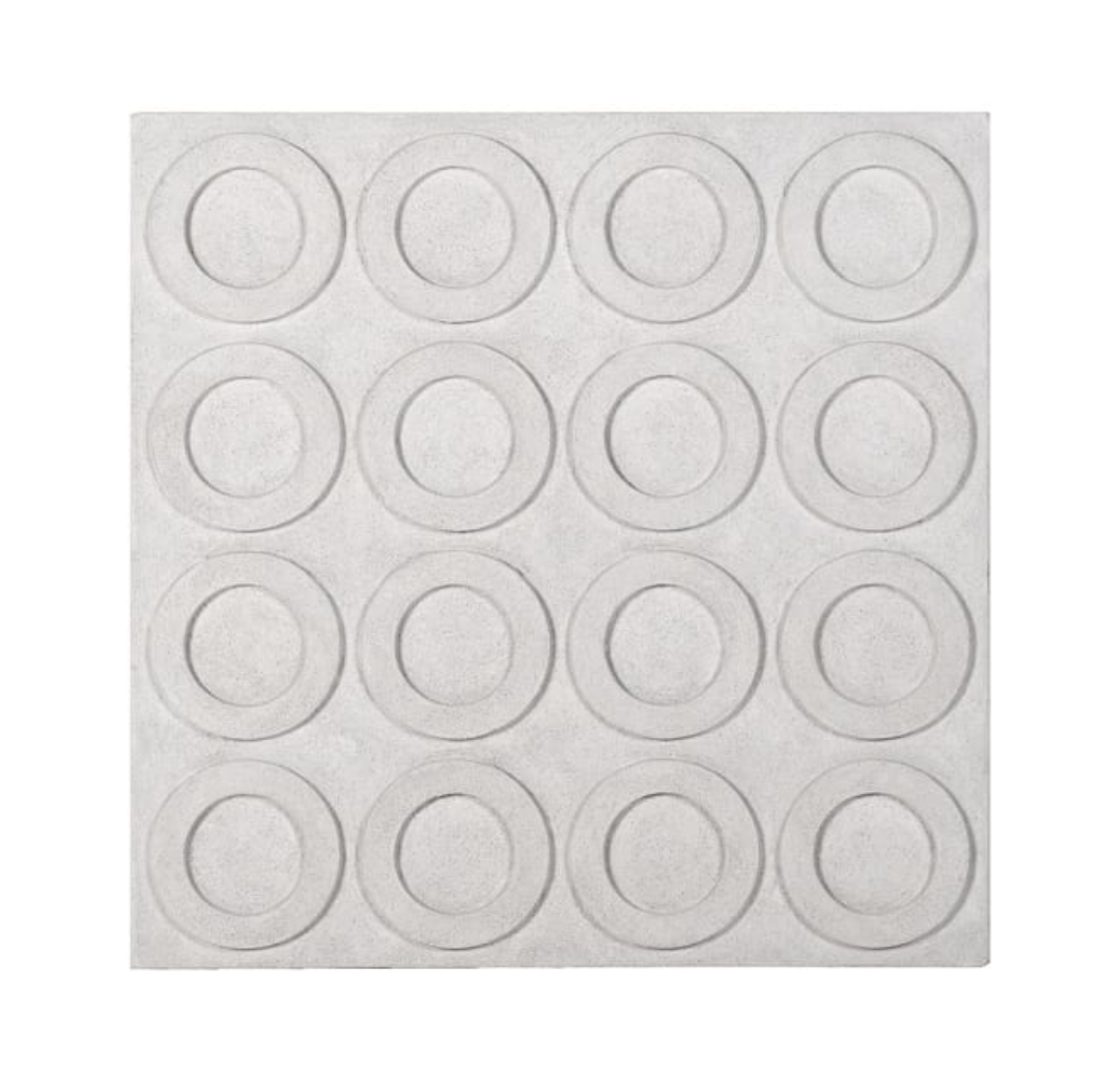Circular White Wall Art 80 X 80 CM