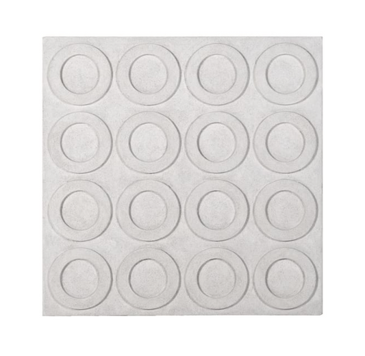 Circular White Wall Art 80 X 80 CM