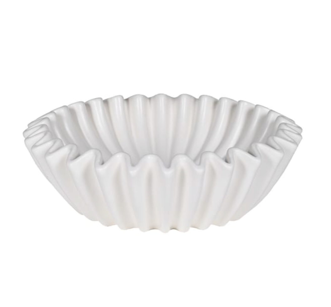 Chalk Waved Bowl