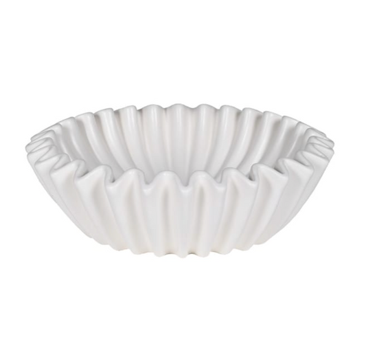 Chalk Waved Bowl