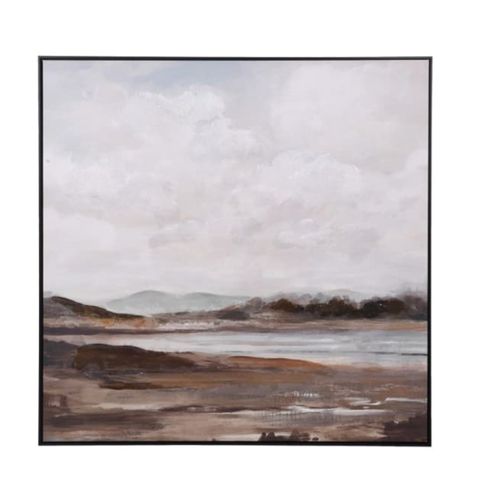Misty Landscape Print On Canvas - H102 X W102 CM