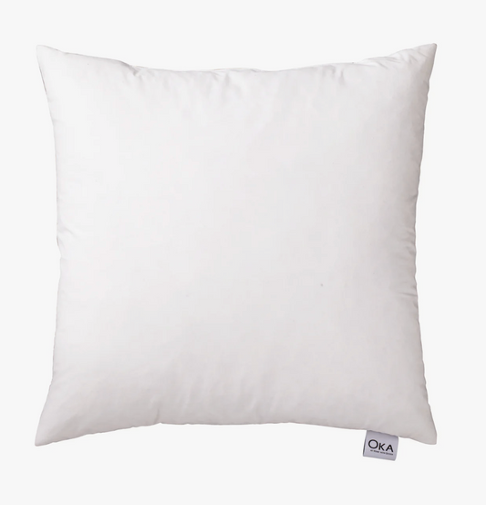 Duck Feather-Filled Cushion Pad 53x53cm - White