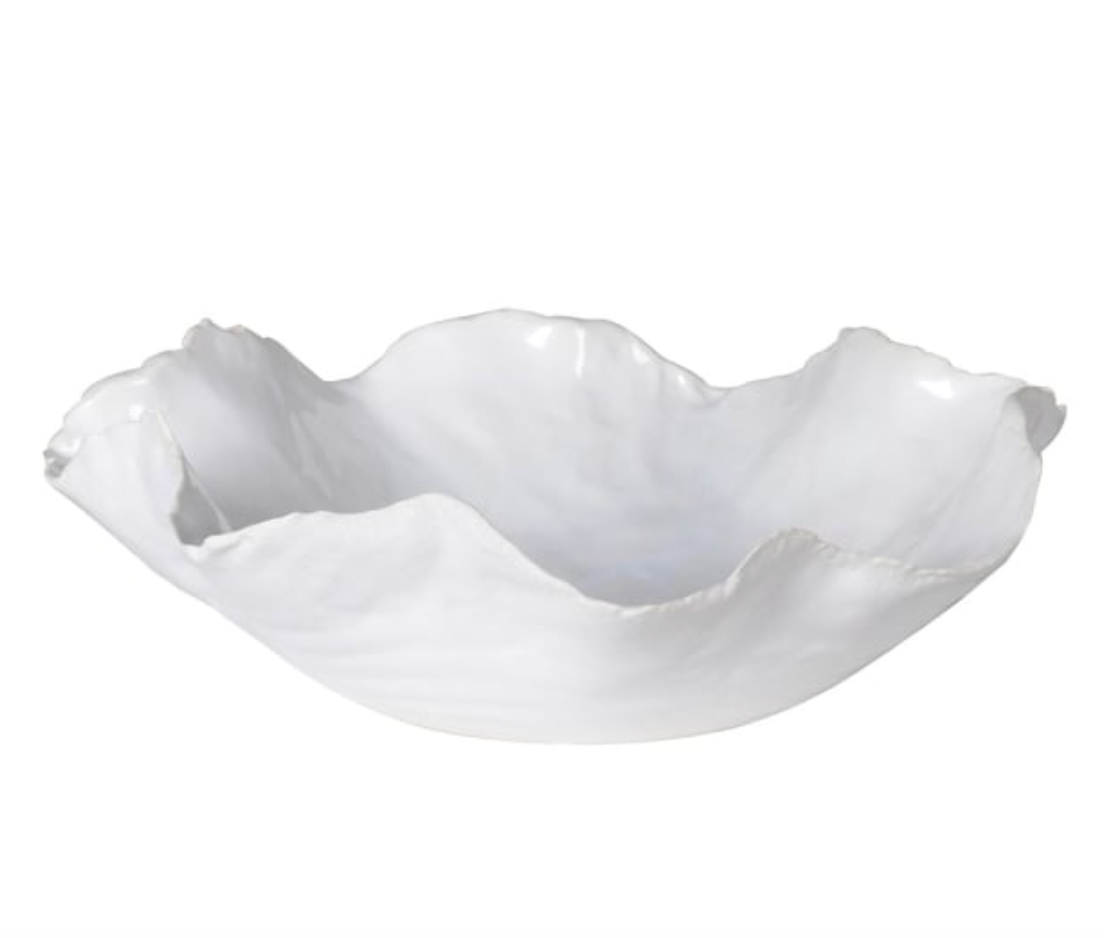 White Wave Edge Decorative Bowl