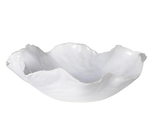 White Wave Edge Decorative Bowl