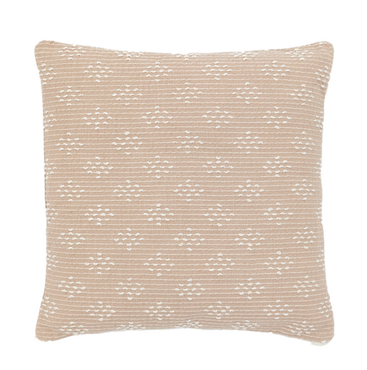 Lanzo Woven Cushion, Taupe 45 X 45 CM