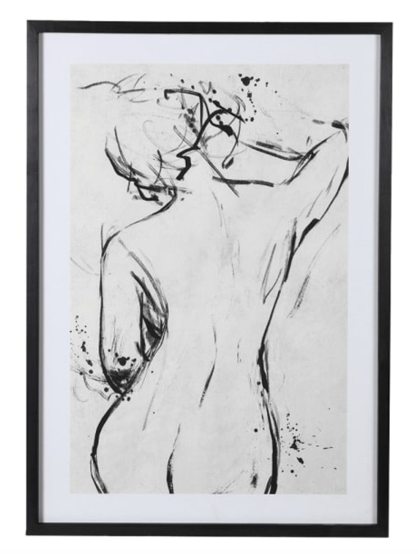 Female Rose Framed Picture, 85 X 60 CM