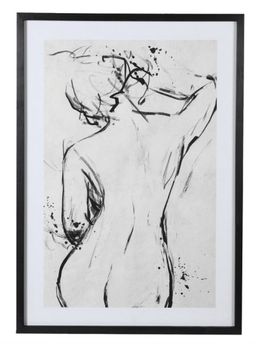 Female Rose Framed Picture, 85 X 60 CM