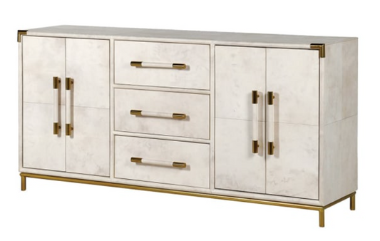 Emerson Vellum 4 Door 4 Drawer Sideboard,