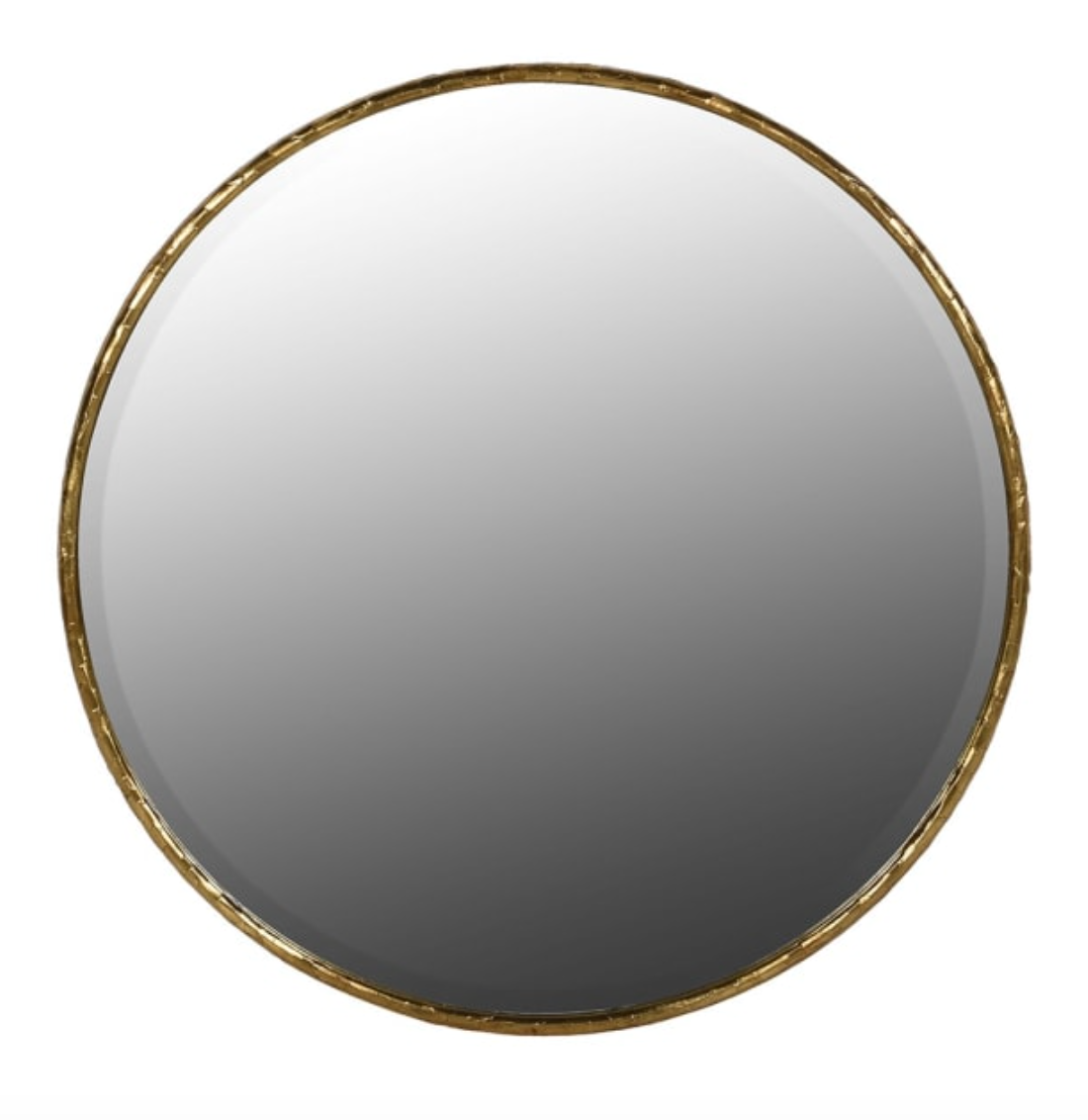 Gold Foil Round Mirror 120CM