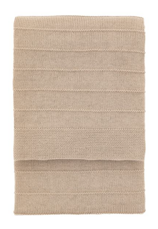 Florence Knit Throw, Taupe 130 X 170 CM