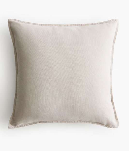 Linen-blend cushion cover, MOLE 50X 50 CM