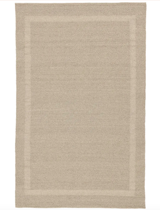 Gunde - Taupe Brown Wool rug 160 x 230 cm