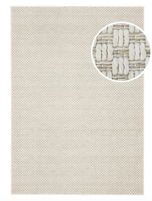 Benni - Beige / White Rug 200 x 300 cm