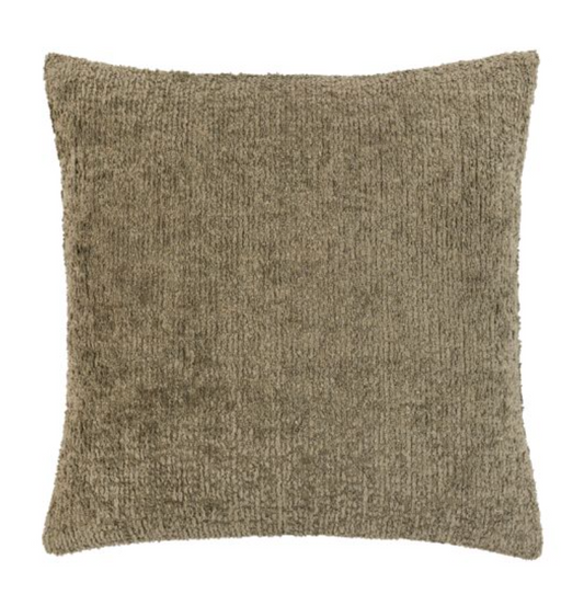 Kaia Chenille Cushion, Olive 45 X 45 CM