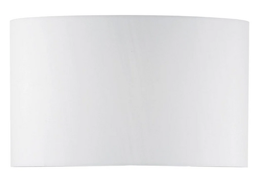 Ivory 44cm Faux Silk Oval Shade, Smooth W44 X H27CM