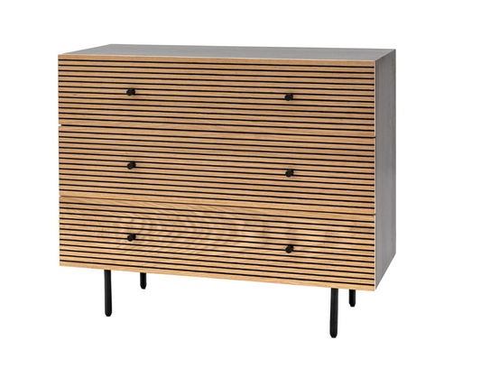 Hyland 3 Drawer Chest - W90 X D40 X H75CM
