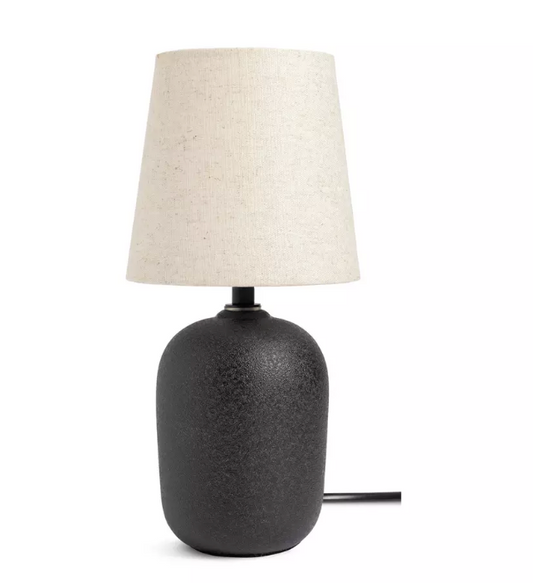 Habitat Mini Ashi Ceramic Table Lamp - Black
