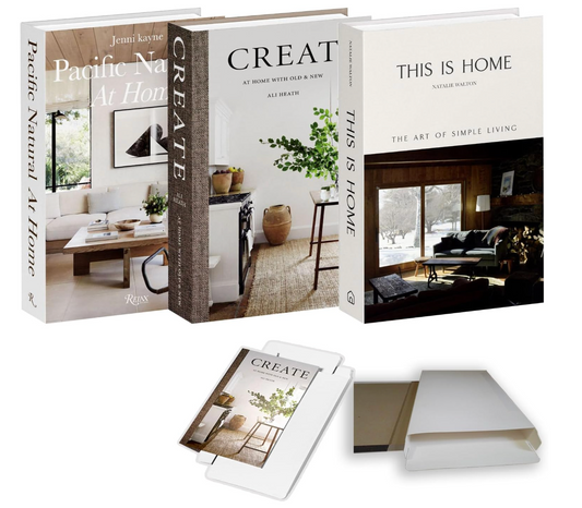 Faux Decorative Books for Home Decor, Set of 3