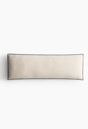 Cotton canvas cushion, Light beige - 30 X 90CM
