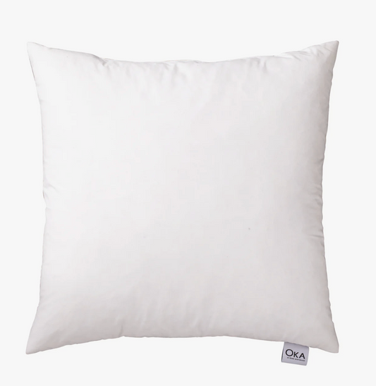 Duck Feather-Filled Cushion Pad 53x53cm - White