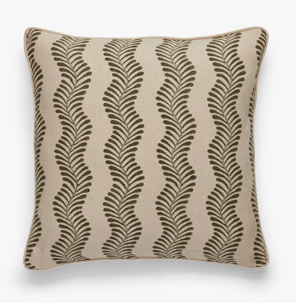 Woodchester Vine Cushion Cover - Spruce, 51 X 51 CM
