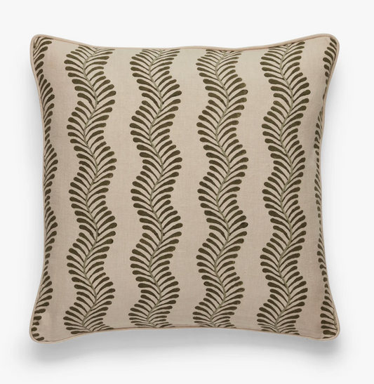 Woodchester Vine Cushion Cover - Spruce, 51 X 51 CM