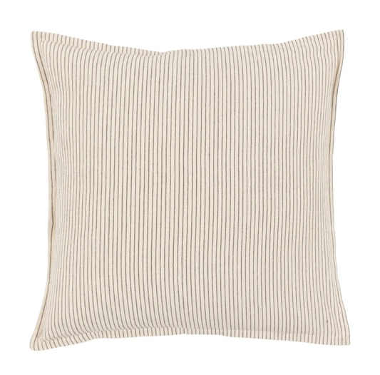 Fairford Woven Stripe Cushion Cream, 45 x 45 CM