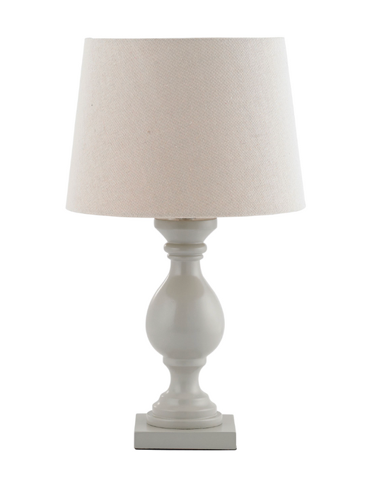 Marsham Table Lamp, Ivory/Taupe