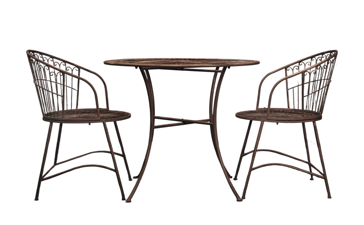 Siracusa 2 Seater Bistro Set, Noir