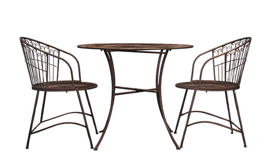 Siracusa 2 Seater Bistro Set, Noir