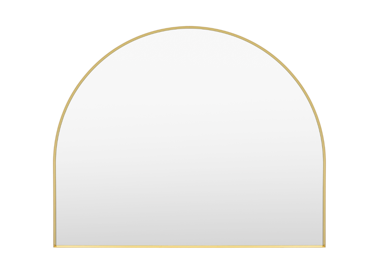 Holworth Overmantle Mirror, Gold - W110 X D3.5 X H90CM