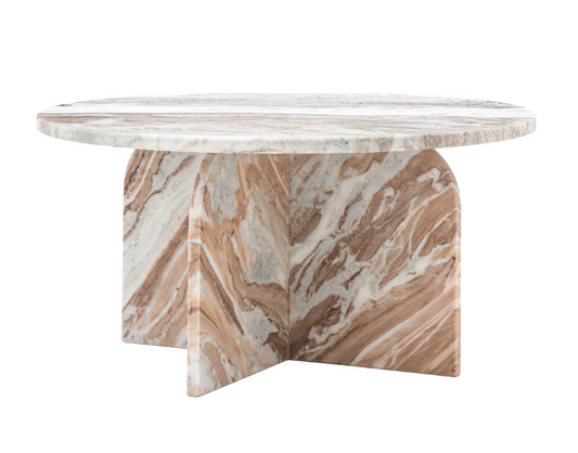 Amalfi Coffee Table, Natural - W80 X D80 X H40CM