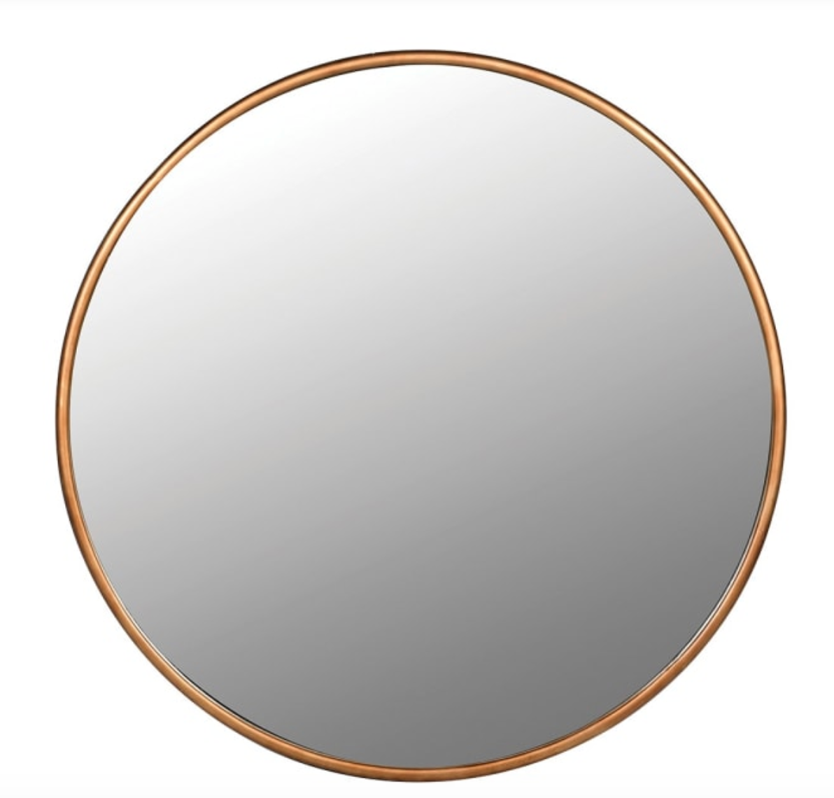 Large Round Gold Frame Mirror 120cm