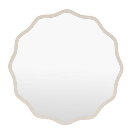 Monterey Wave Round Mirror Smoke, Large W80 X H 80CM