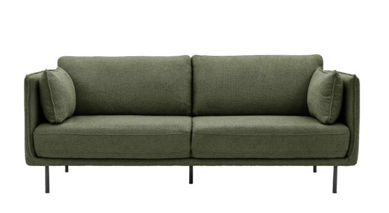Wigmore Sofa Verdant Green Boucle, W200 X D90 X H81CM