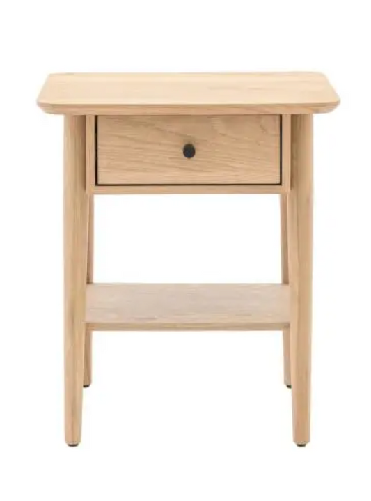 Hatfield 1 Drawer Bedside Natural, W45 X D40 X H50CM