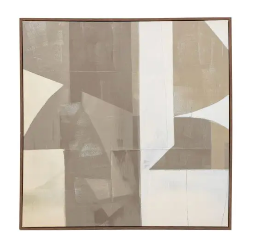 Cemento Abstract Framed Canvas, W80 X H80CM