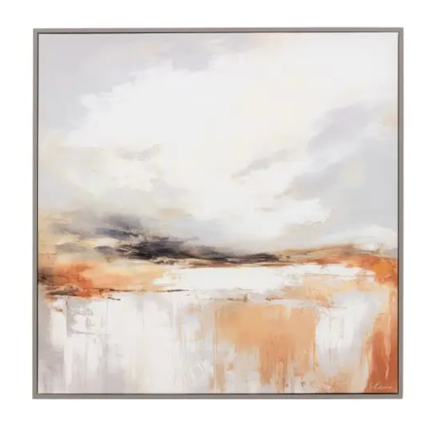 Warm Horizon Framed Canvas, W80 X H80CM