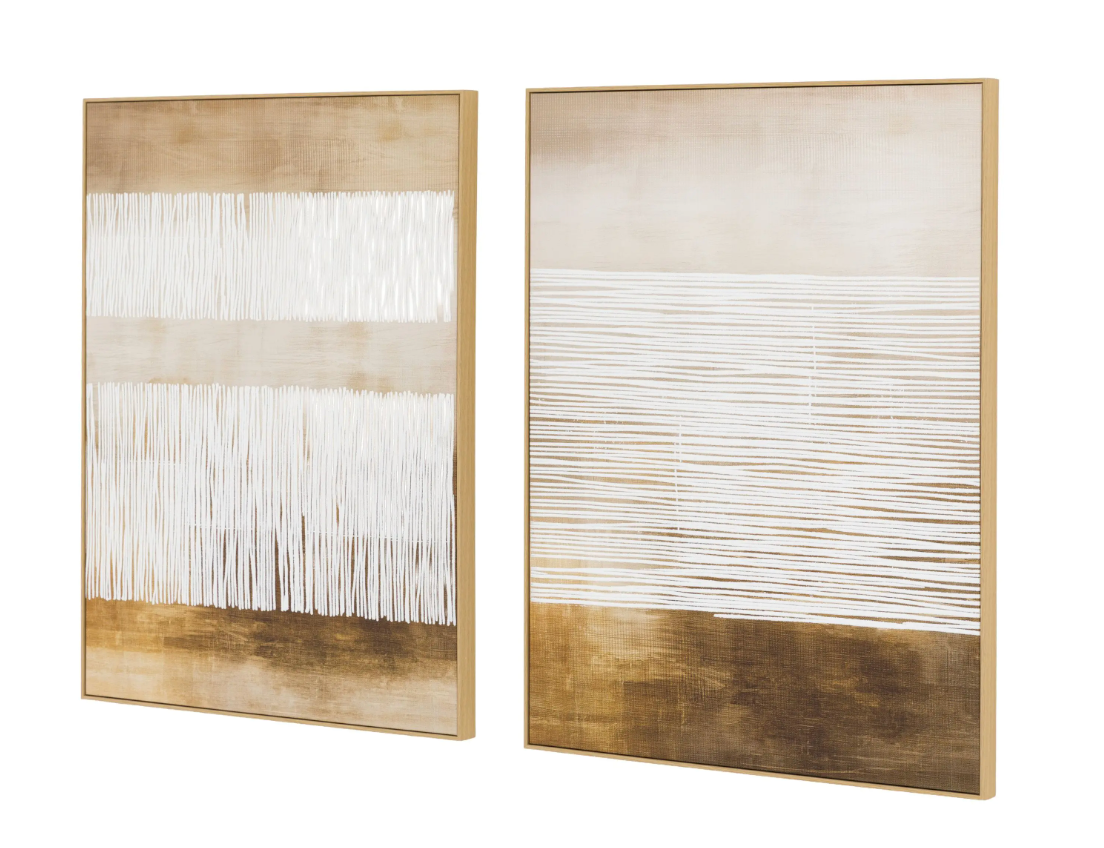 Elemental Framed Canvas Set of 2, W59.5 X 79.5 CM