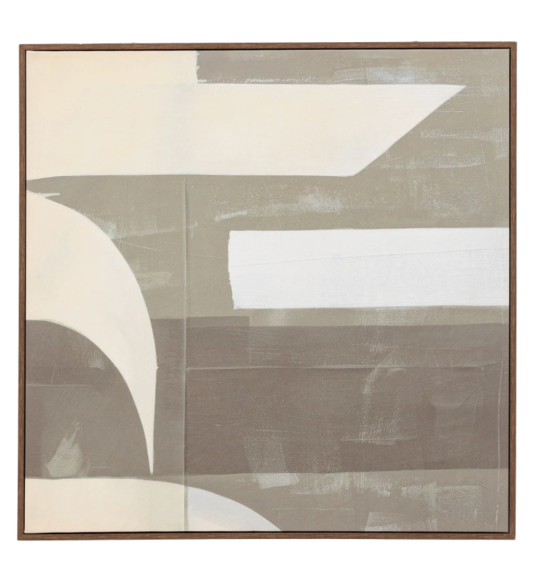 Concreta Abstract Framed Canvas, W80 X H80 CM