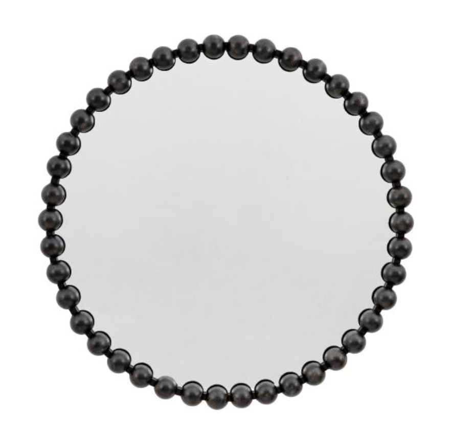 Ceretti Mirror Black Round - W80 X H80CM