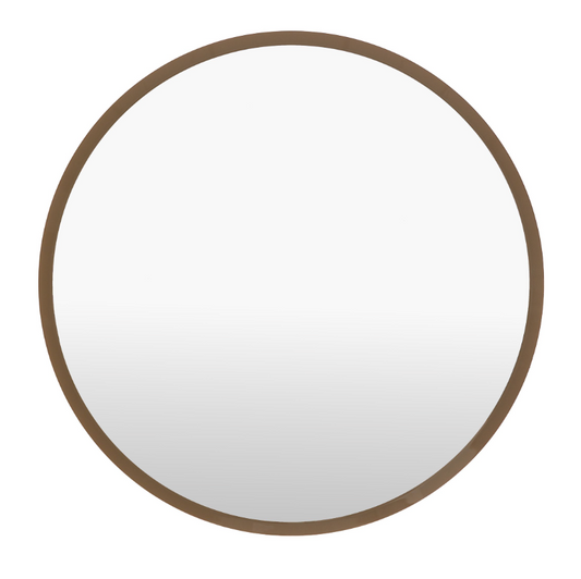 Bistro Round Mirror, Chocolate - W80 X H80CM