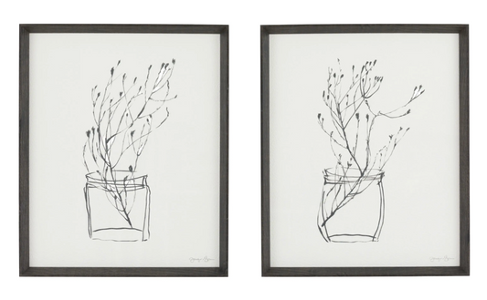 Delicate Nature Framed Art Set of 2 - W47 X H57 CM